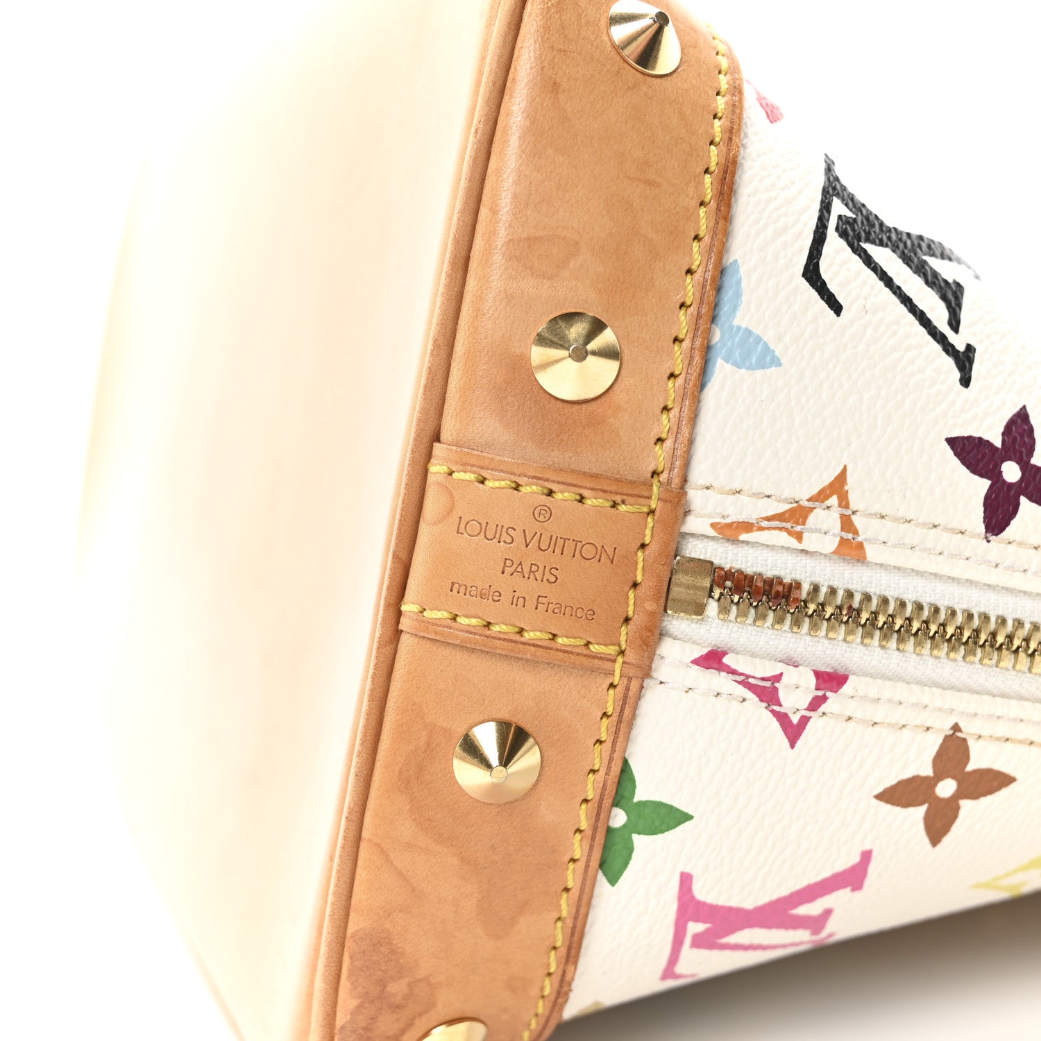 Louis Vuitton Monogram Multicolor Alma White 6 of 9
