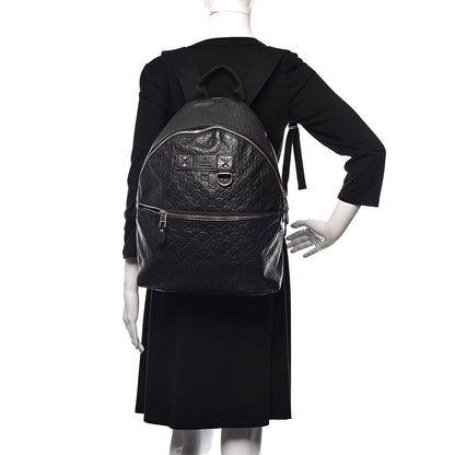 Gucci Guccissima Classic Backpack Black 2 of 9