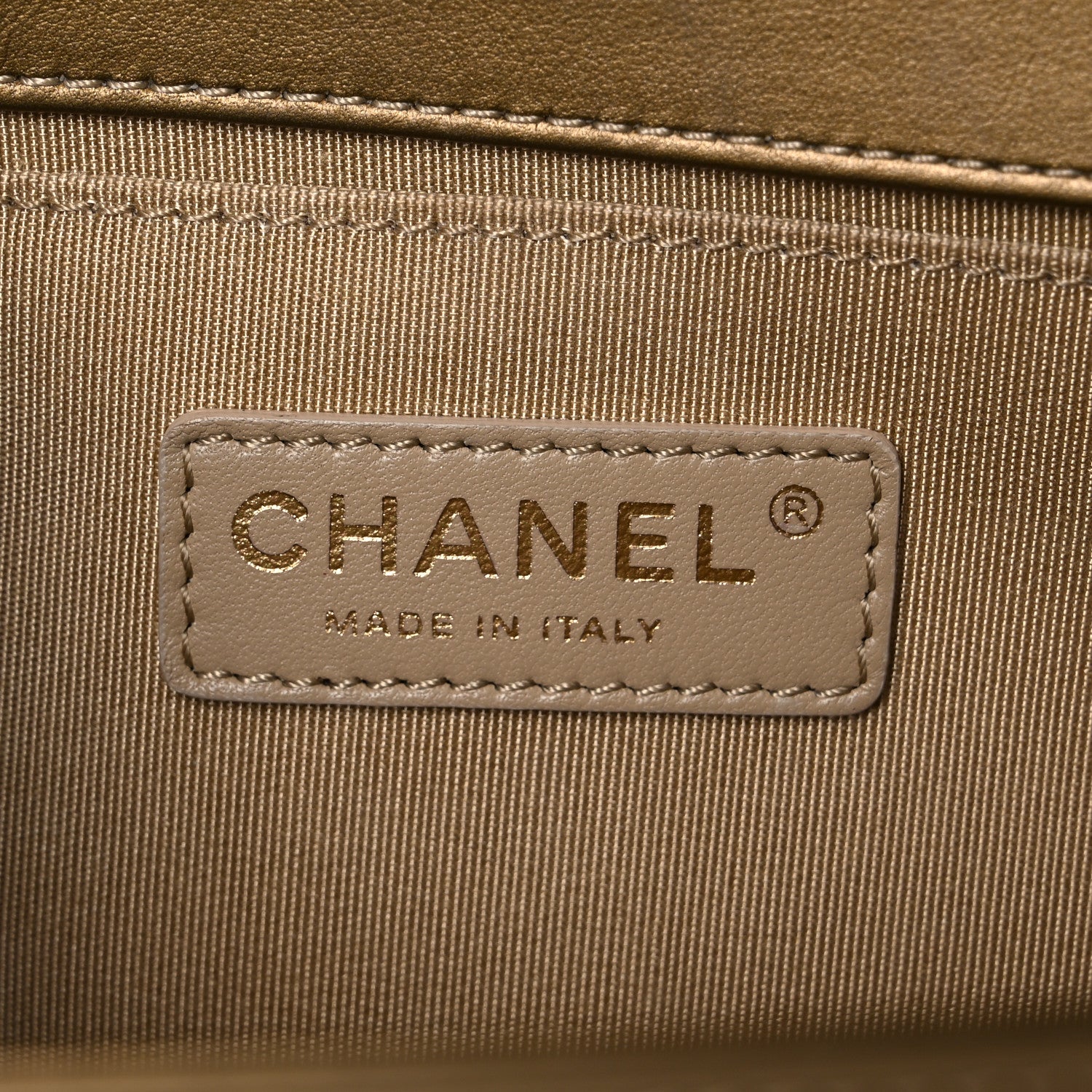 Chanel Metallic Patent Calfskin Quilted Medium Boy Flap Gold 6 of 19