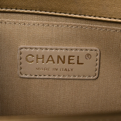 Chanel Metallic Patent Calfskin Quilted Medium Boy Flap Gold 6 of 19