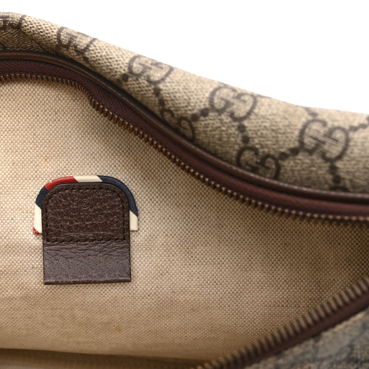 GG Supreme Monogram Courrier Belt Bag  Beige New Acero