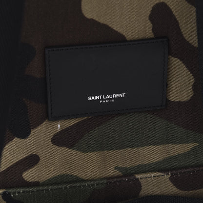 Saint Laurent Canvas Giant City Sweet Dreams Shark Backpack Camo 9 of 11