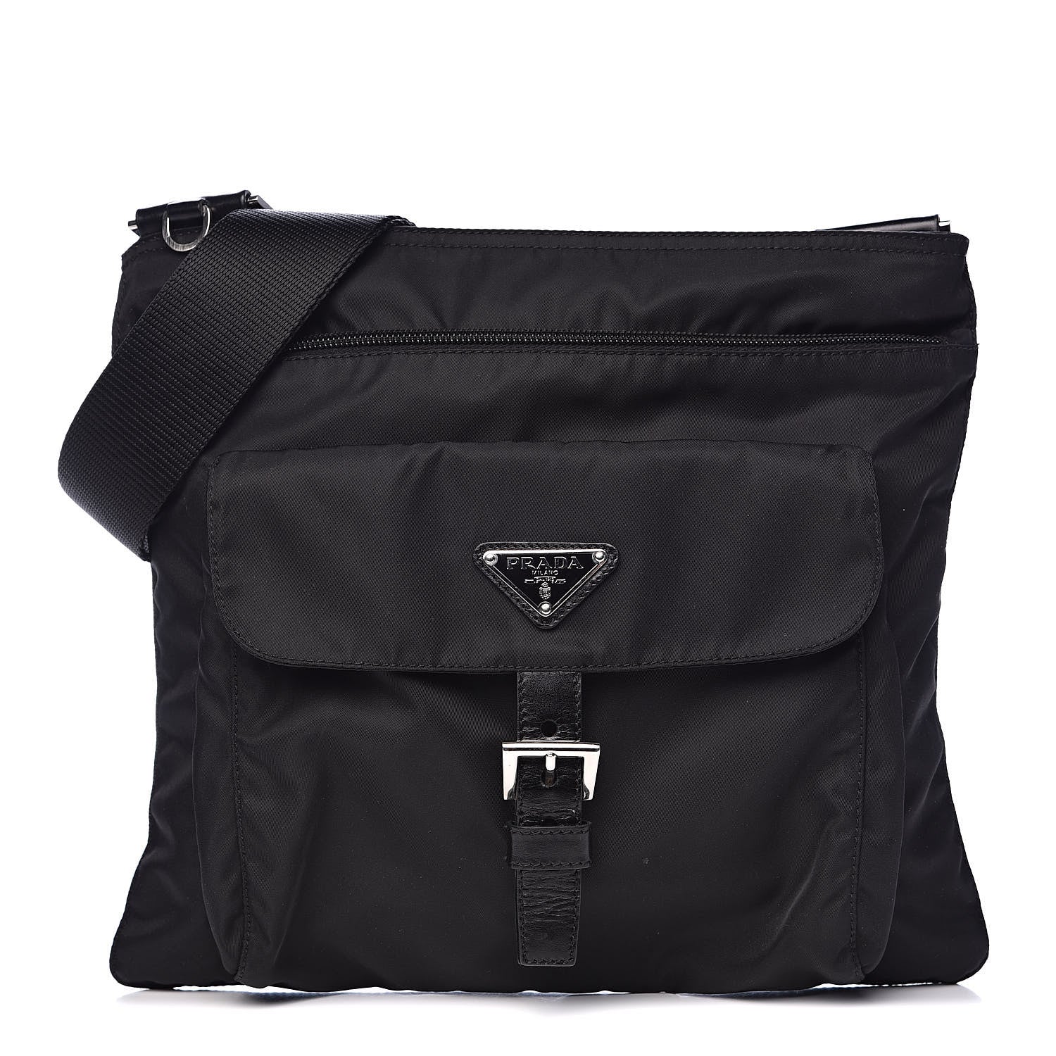Prada Nylon Vela Messenger Black 1 of 10
