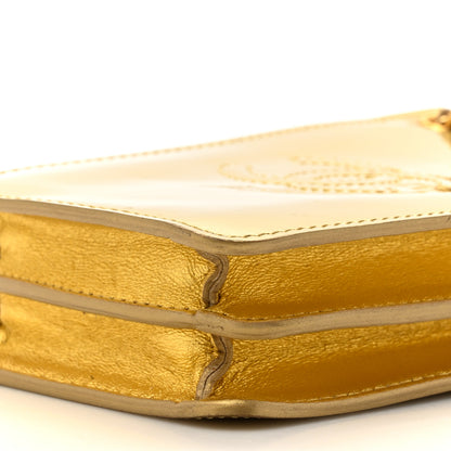 Chanel Patent Crossbody CC Phone Holder Gold 9 of 16