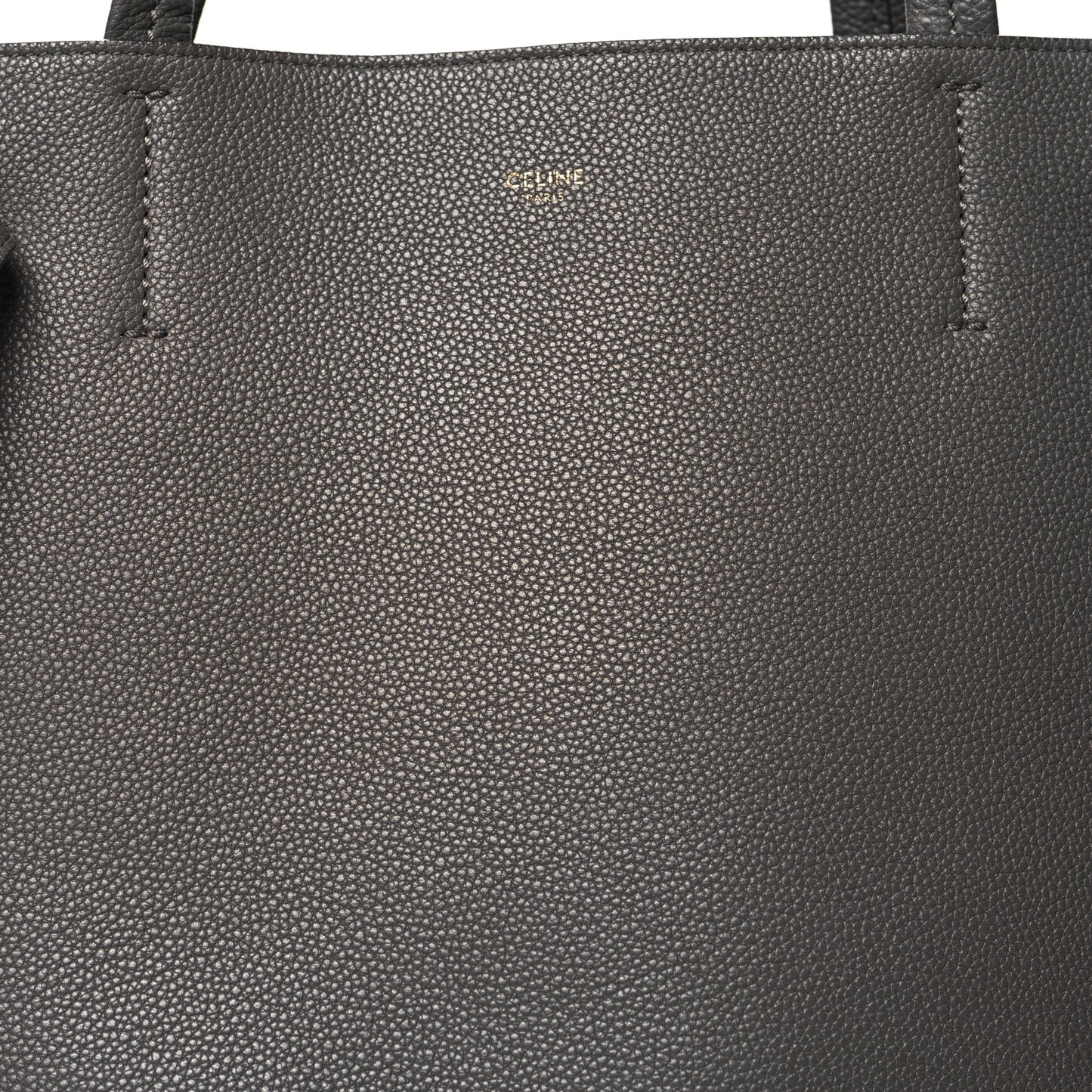 Soft Grained Calfskin Small Belt Cabas Phantom Grey