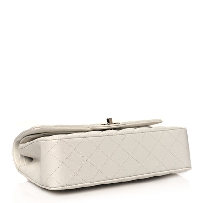 Chanel Caviar Quilted Medium Double Flap White 4 of 10