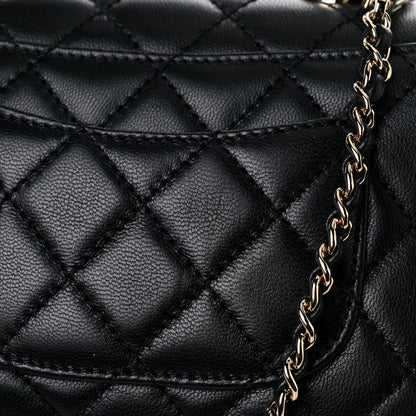 Chanel Goatskin Quilted Rainbow Extra Mini Coco Handle Flap Black 21 of 21
