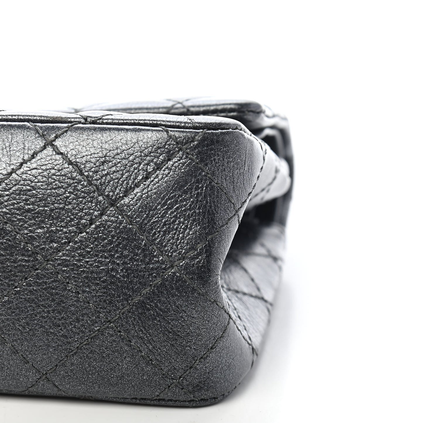 Metallic Sheepskin Quilted 2.55 Reissue 225 Flap Charcoal