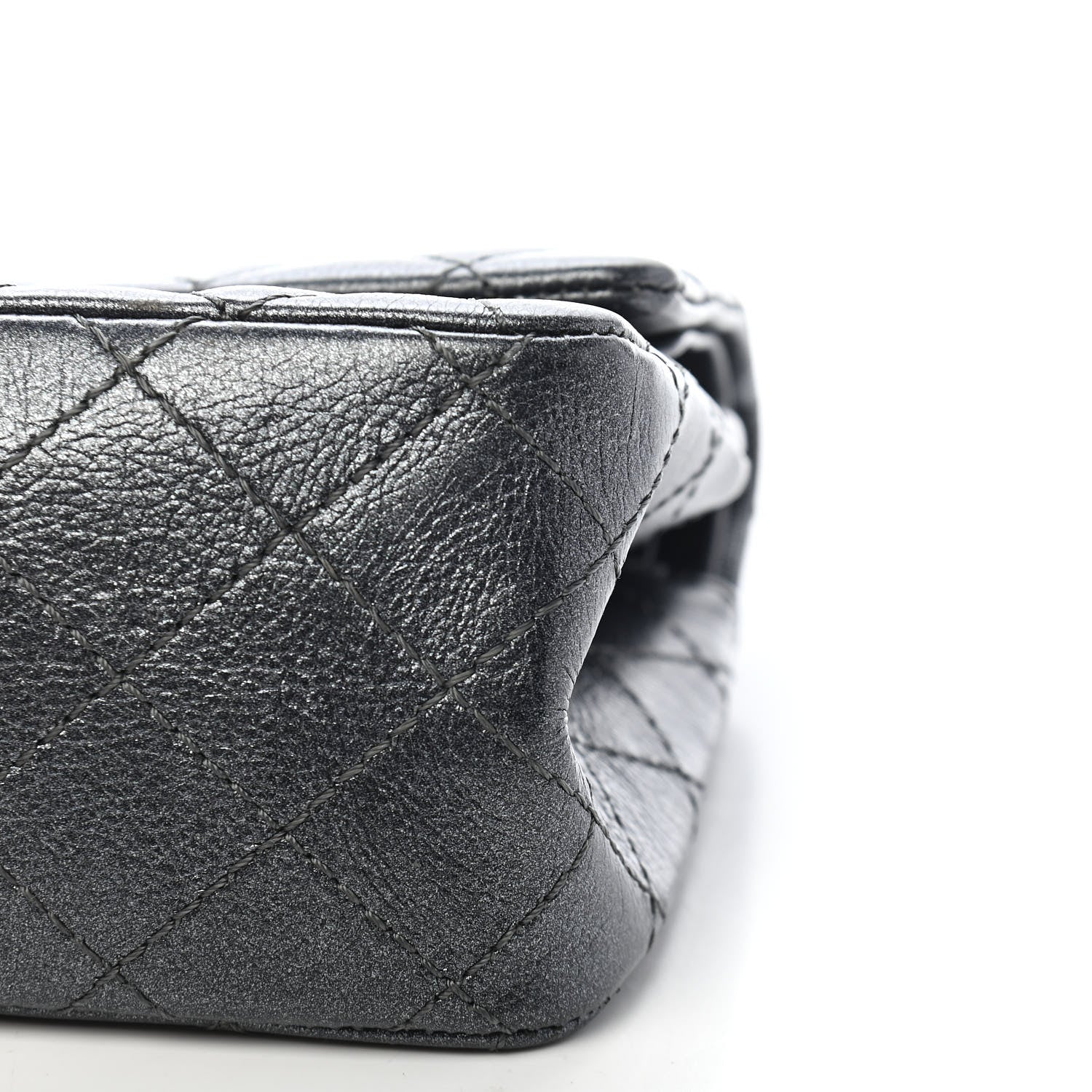 Chanel Metallic Sheepskin Quilted 2.55 Reissue 225 Flap Charcoal 15 of 15
