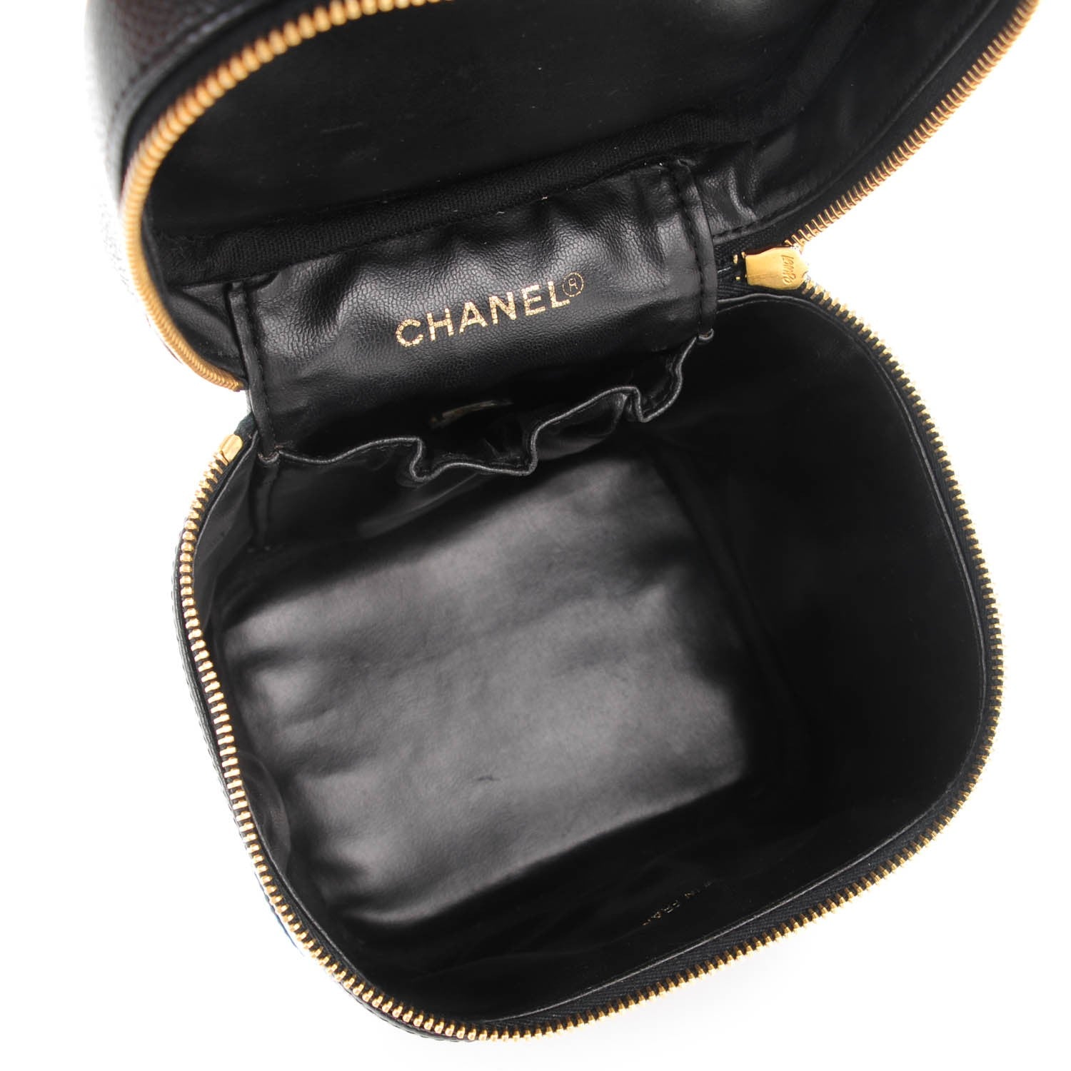 Chanel Caviar Vanity Cosmetic Case Black 5 of 8