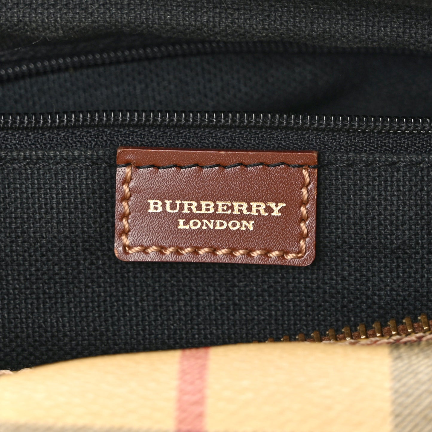 Haymarket Check Barrel Bag Brown