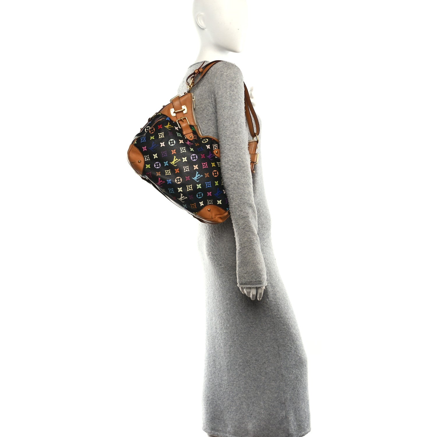 Louis Vuitton Monogram Multicolor Greta Black 2 of 10