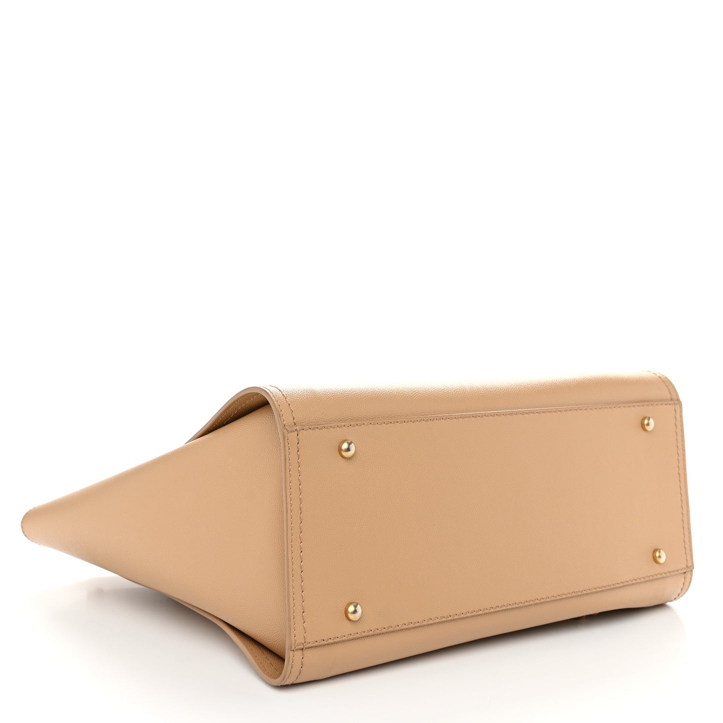 Caviar Small Studded Deauville Tote Beige