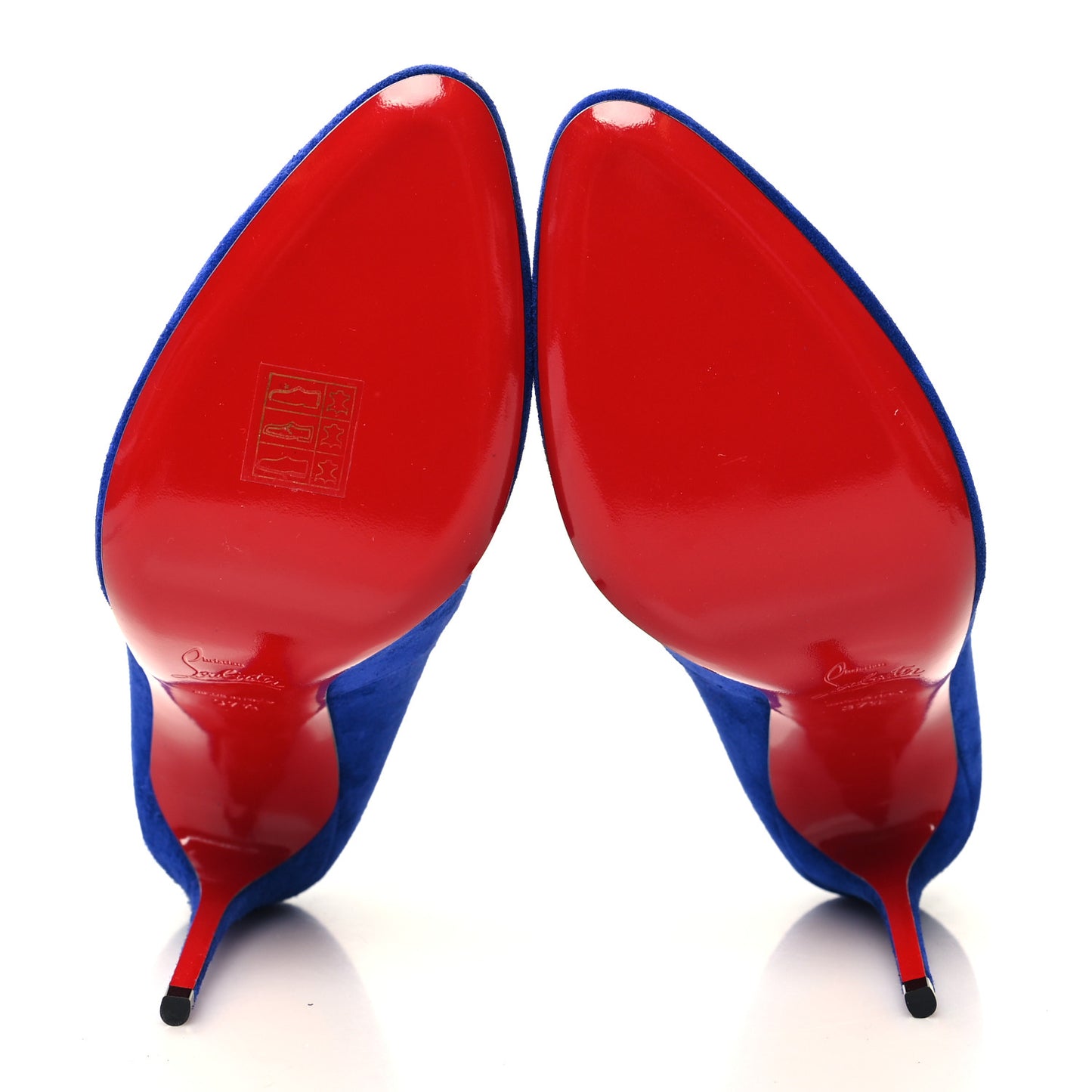 Veau Velours Canadada 100 Booties 37.5 Metal Blue