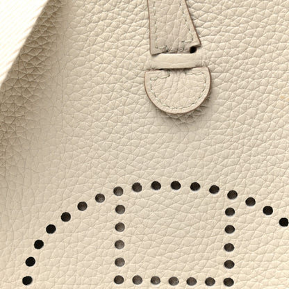 Hermes Taurillon Clemence Evelyne TPM Craie 7 of 10