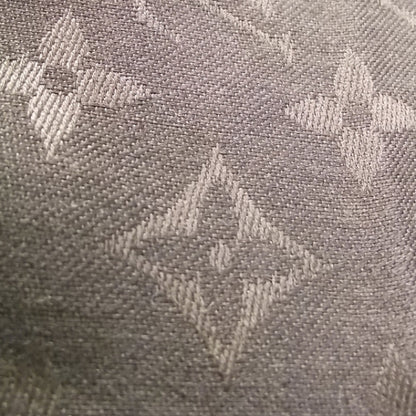 Louis Vuitton Wool Silk Monogram Shawl Brown 5 of 6