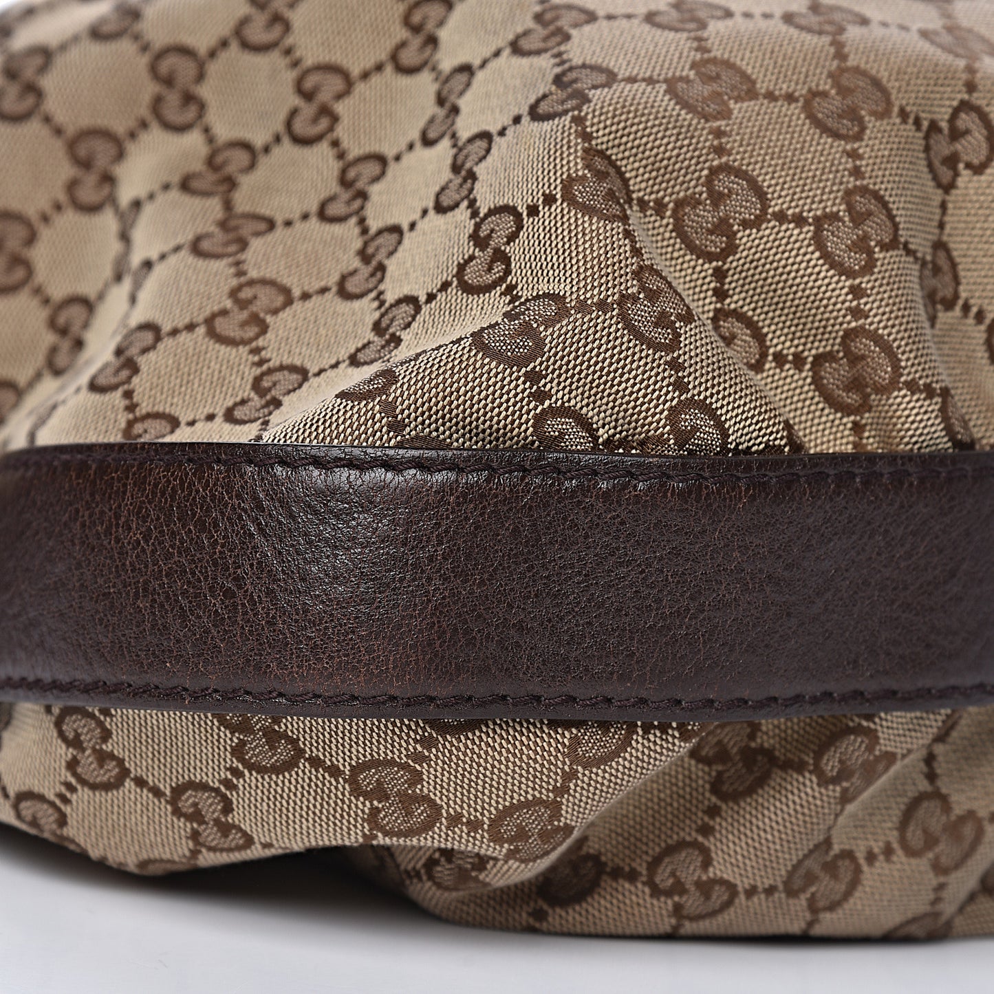 Monogram Medium Interlocking Icon Shoulder Bag Dark Brown