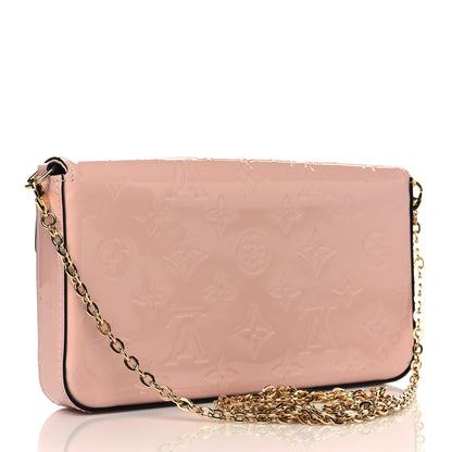 Louis Vuitton Vernis Felicie Chain Wallet Rose Ballerine 4 of 7