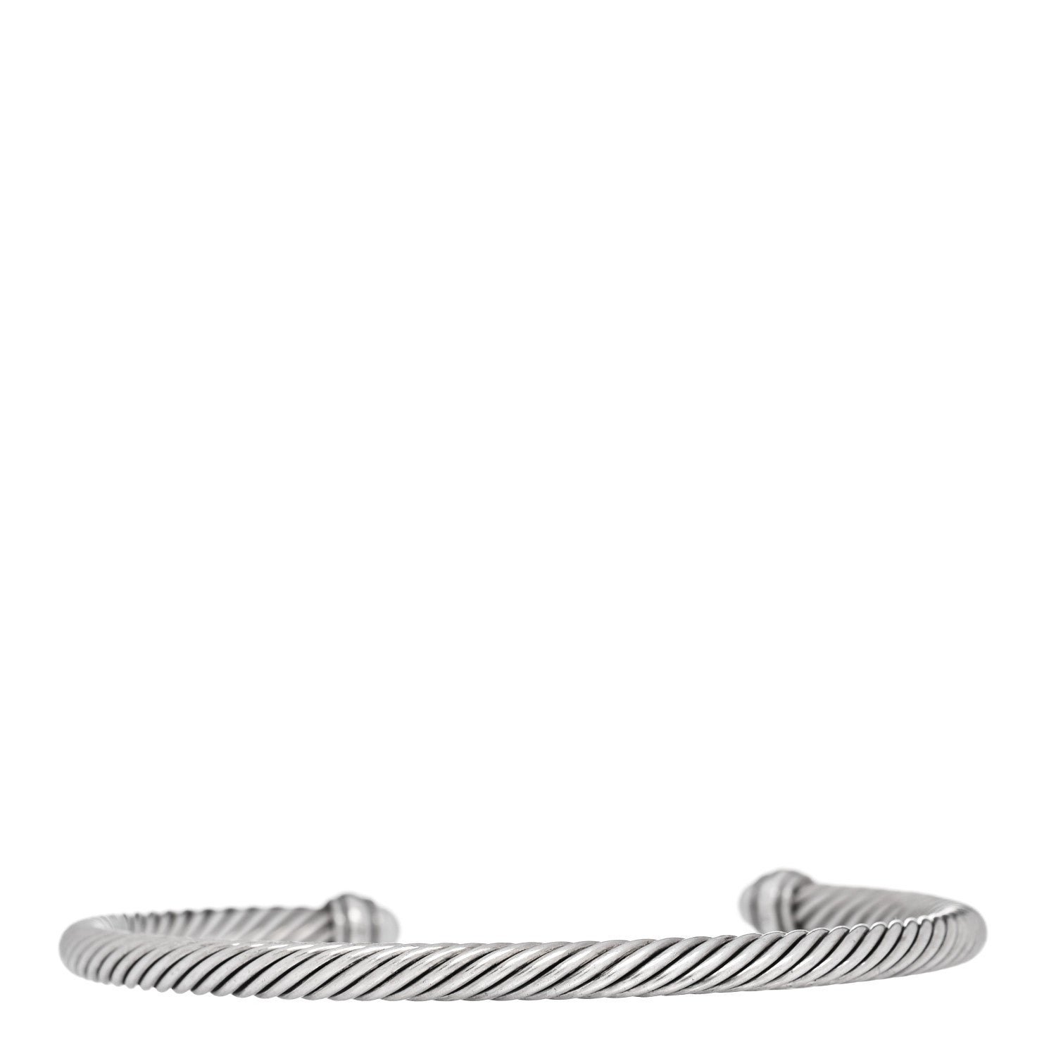 David Yurman Sterling Silver 18K Yellow Gold Cultured Pearl 4mm Cable Classics Bracelet 2 of 4