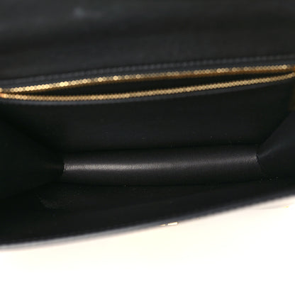 Celine Shiny Calfskin Chain Besace Triomphe Black 5 of 8