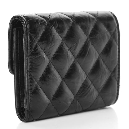 Chanel Aged Calfskin Quilted Reissue Compact Wallet So Black 3 of 10