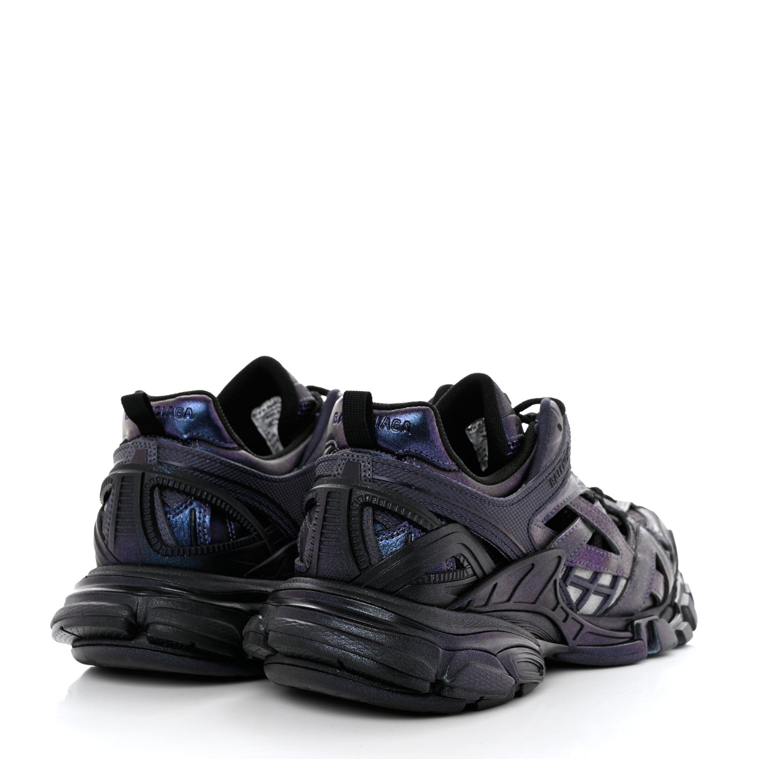Balenciaga Rubber Mesh Nubuck Effect Mens Track.2 Open Sneakers 41 Chameleon 4 of 9
