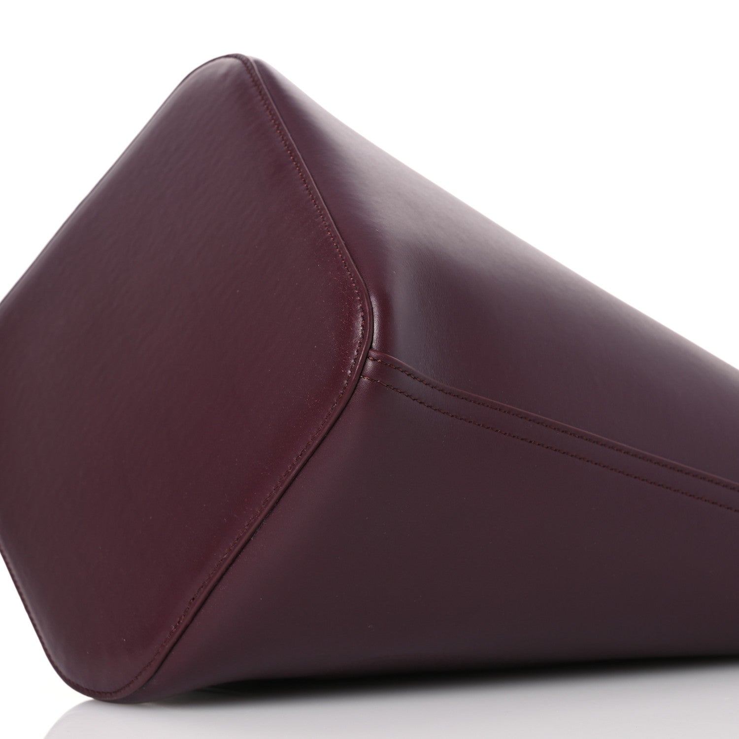 Loewe Smooth Calfskin Medium Pebble Bucket Bag Dark Burgundy 9 of 11