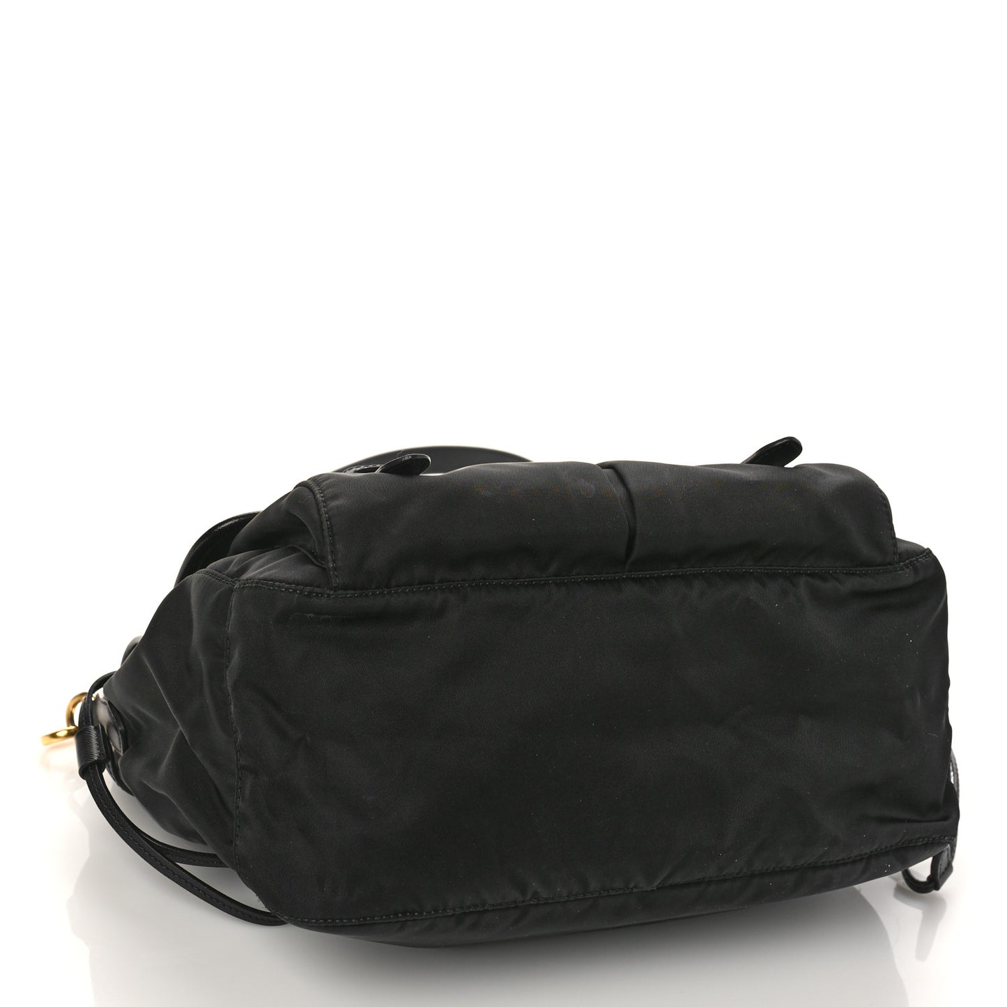 Tessuto Nylon Saffiano Messenger Bag Black