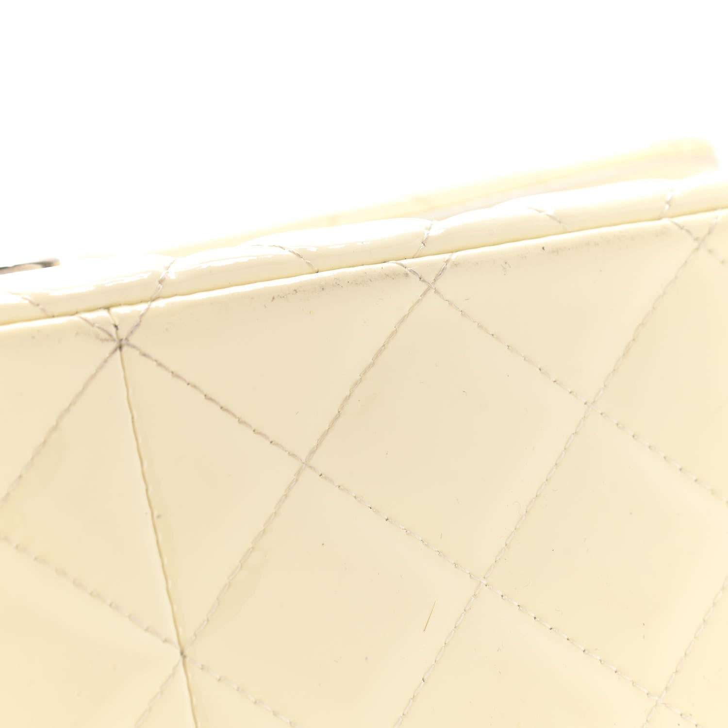 Chanel Patent Quilted Jumbo Double Flap Pearl 10 of 17