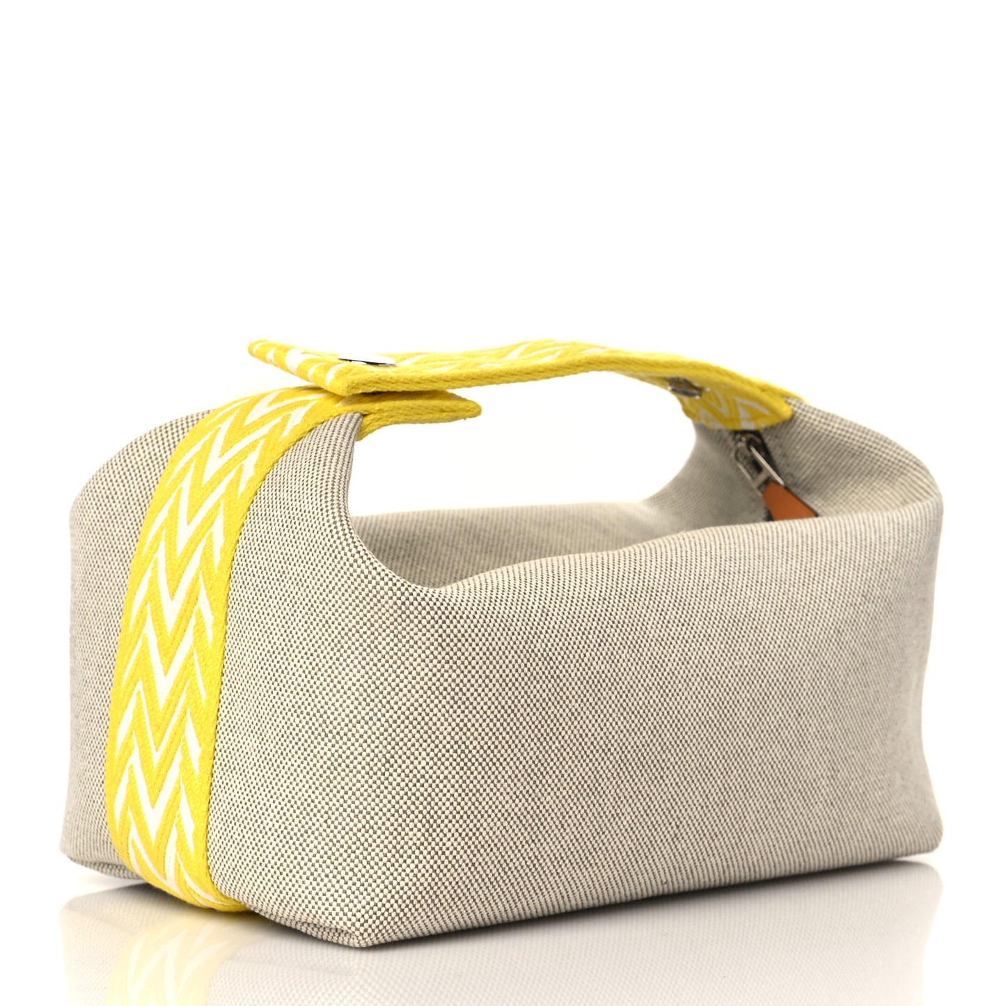 Canvas Small Bride-A-Brac Pouch Natural Jaune Citron