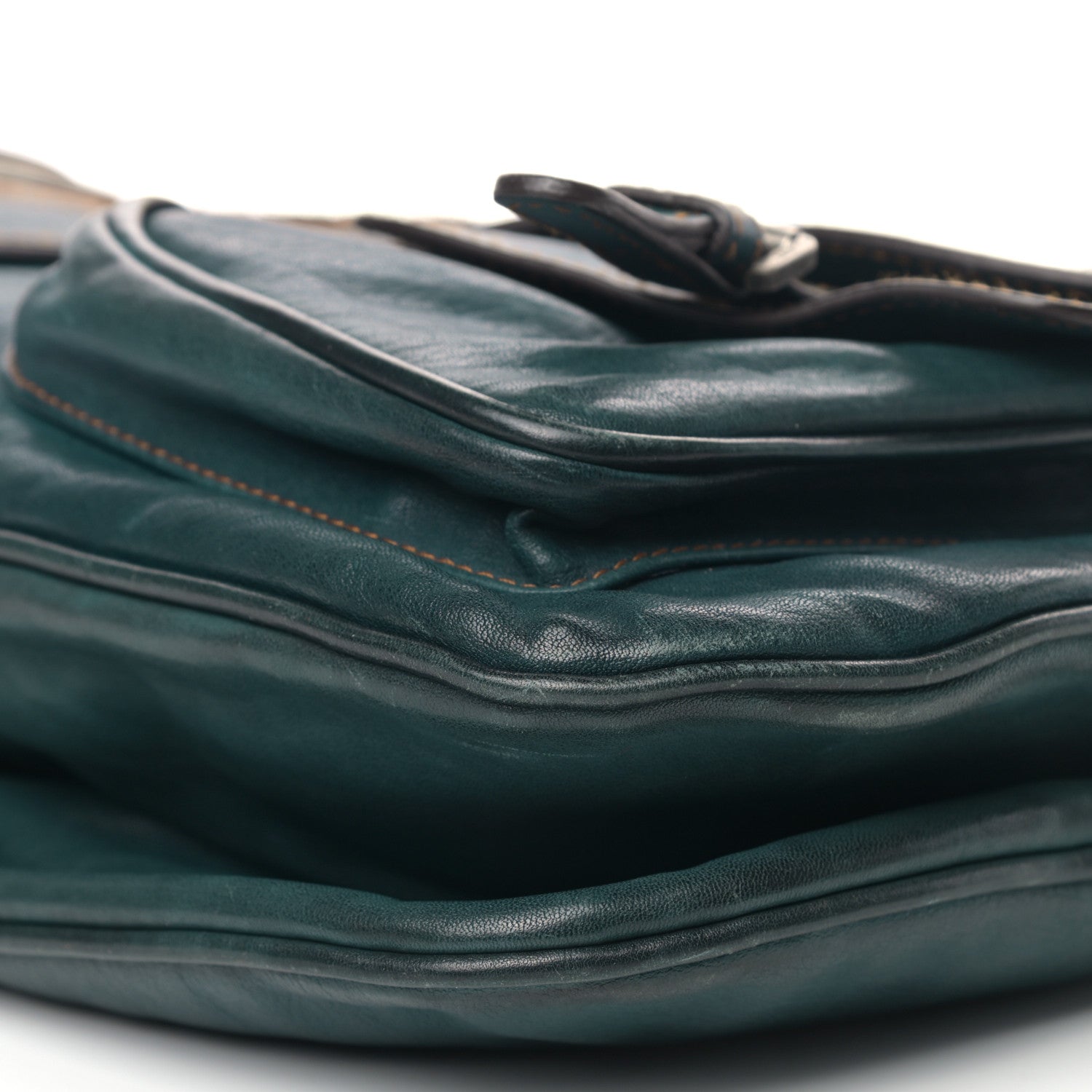 Christian Dior Calfskin Medium Gaucho Double Saddle Bag Dark Blue 9 of 12