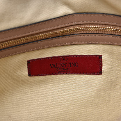 Valentino Garavani Vitello Large Rockstud Zip Wristlet Pouch Poudre 6 of 14