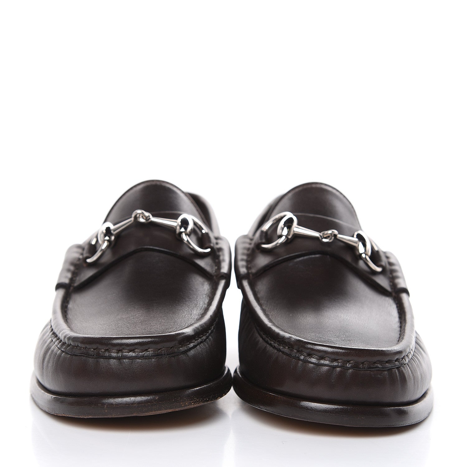 Gucci Calfskin Mens 1953 Horsebit Loafers 6 Marrone 2 of 13