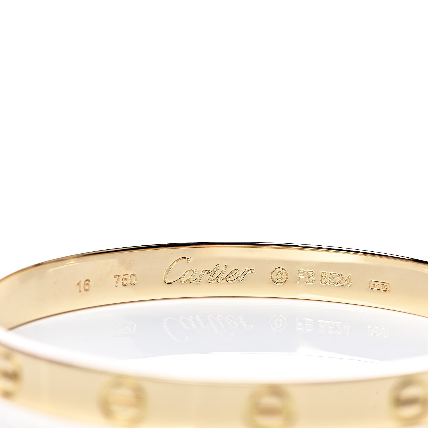 Cartier 18K Yellow Gold LOVE Bracelet 16 4 of 5