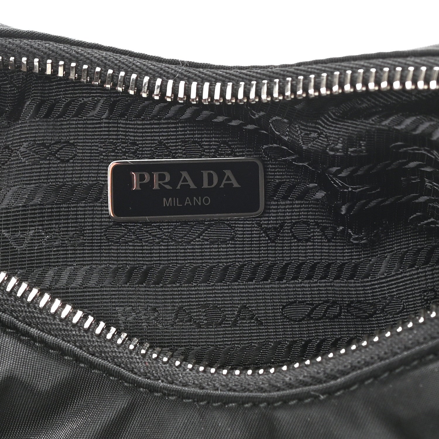 Prada Tessuto Nylon Saffiano Re-Edition 2006 Shoulder Bag Black 6 of 7