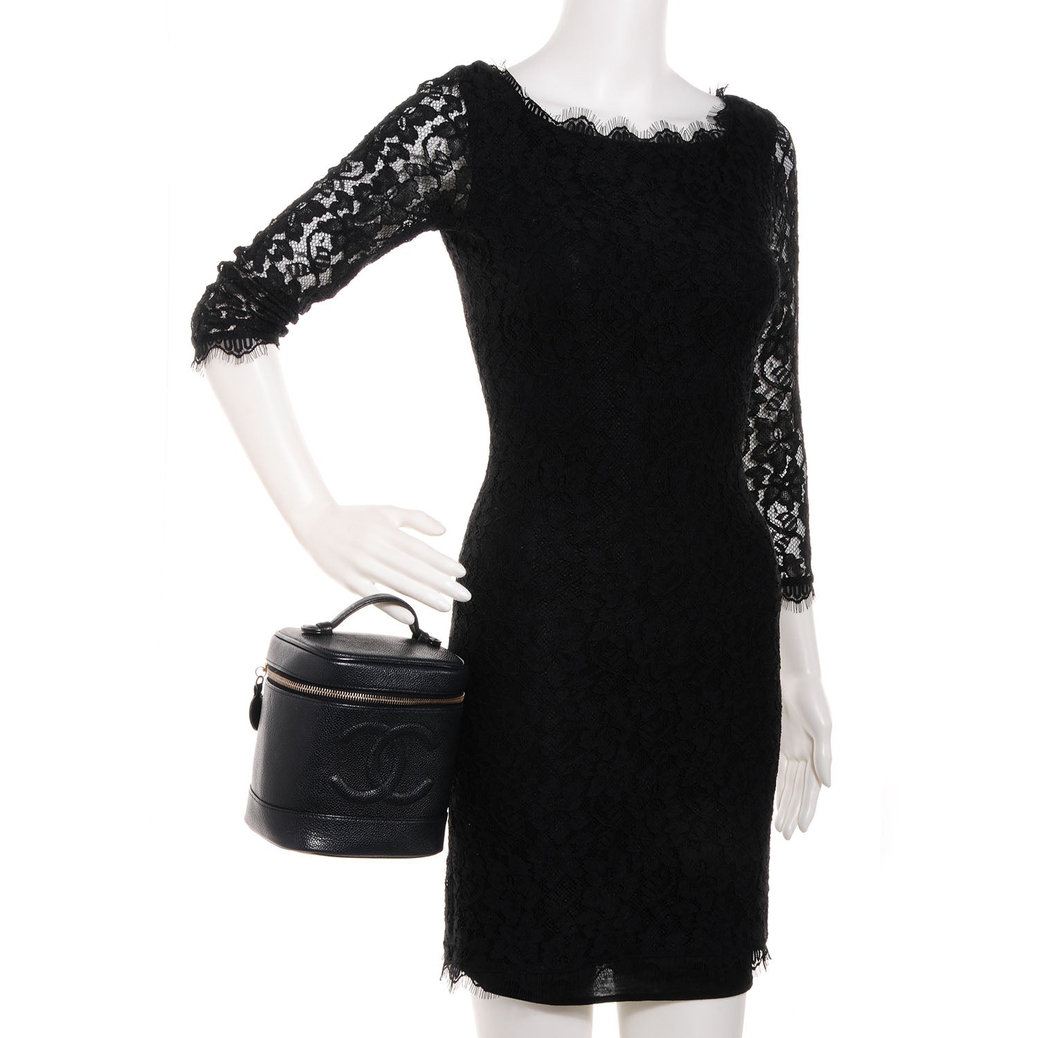 Chanel Caviar Vanity Case Black 2 of 7