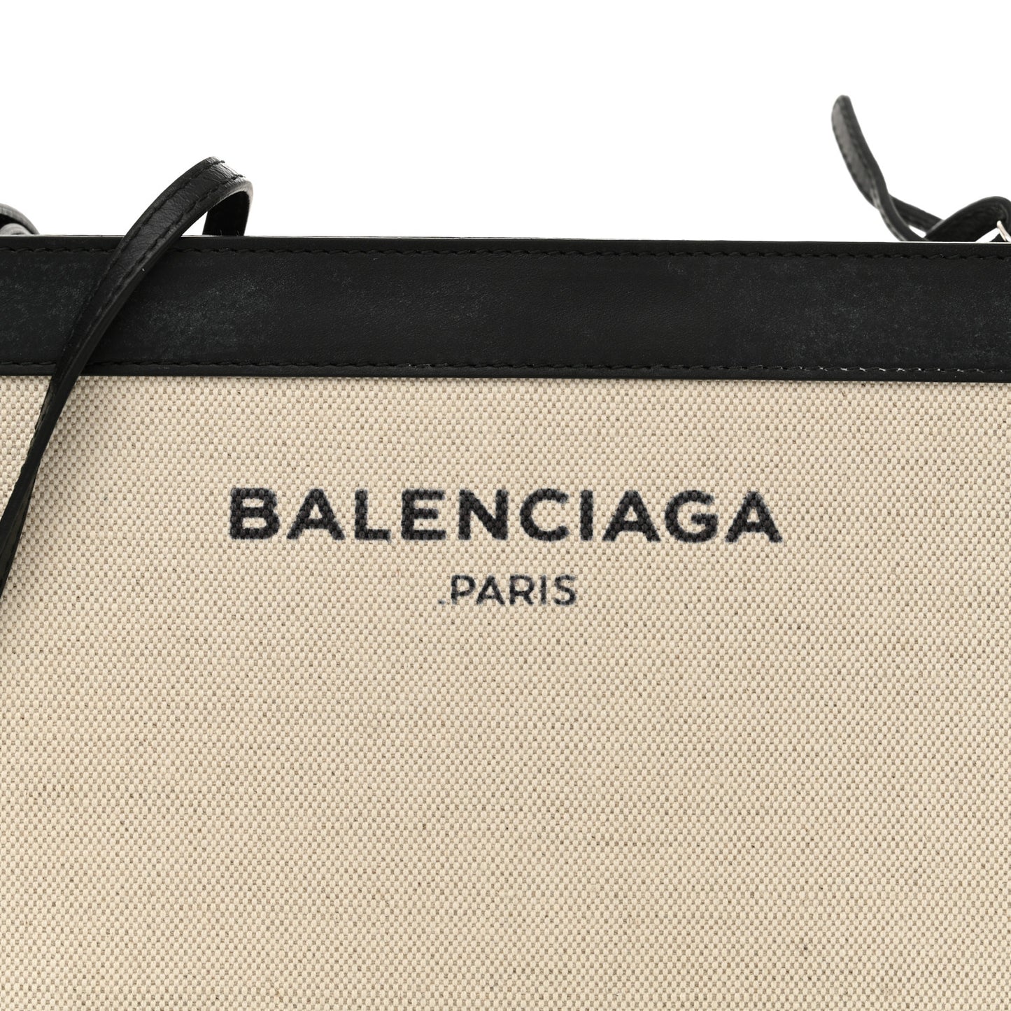 Cotton Canvas Pochette Crossbody Bag Black