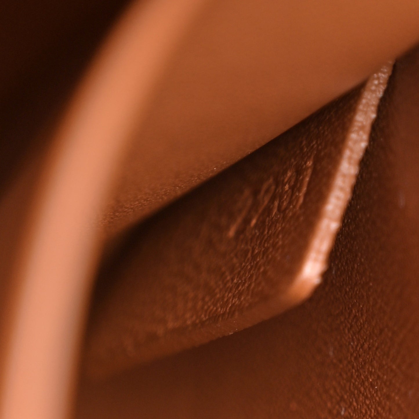 Shiny Calfskin Triomphe Shoulder Bag Tan