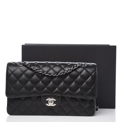 Chanel Caviar Quilted Medium Double Flap Black 8 of 8