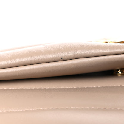 Saint Laurent Calfskin Y Quilted Monogram Small Loulou Chain Satchel Dark Beige 14 of 17