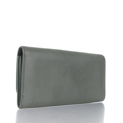 Celine Lambskin Large Flap Wallet Almond 3 of 8