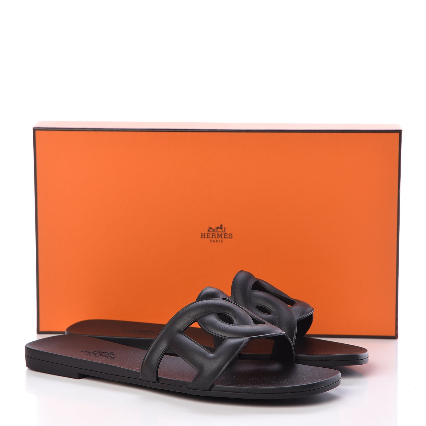 Rubber Aloha Sandals 36 Black