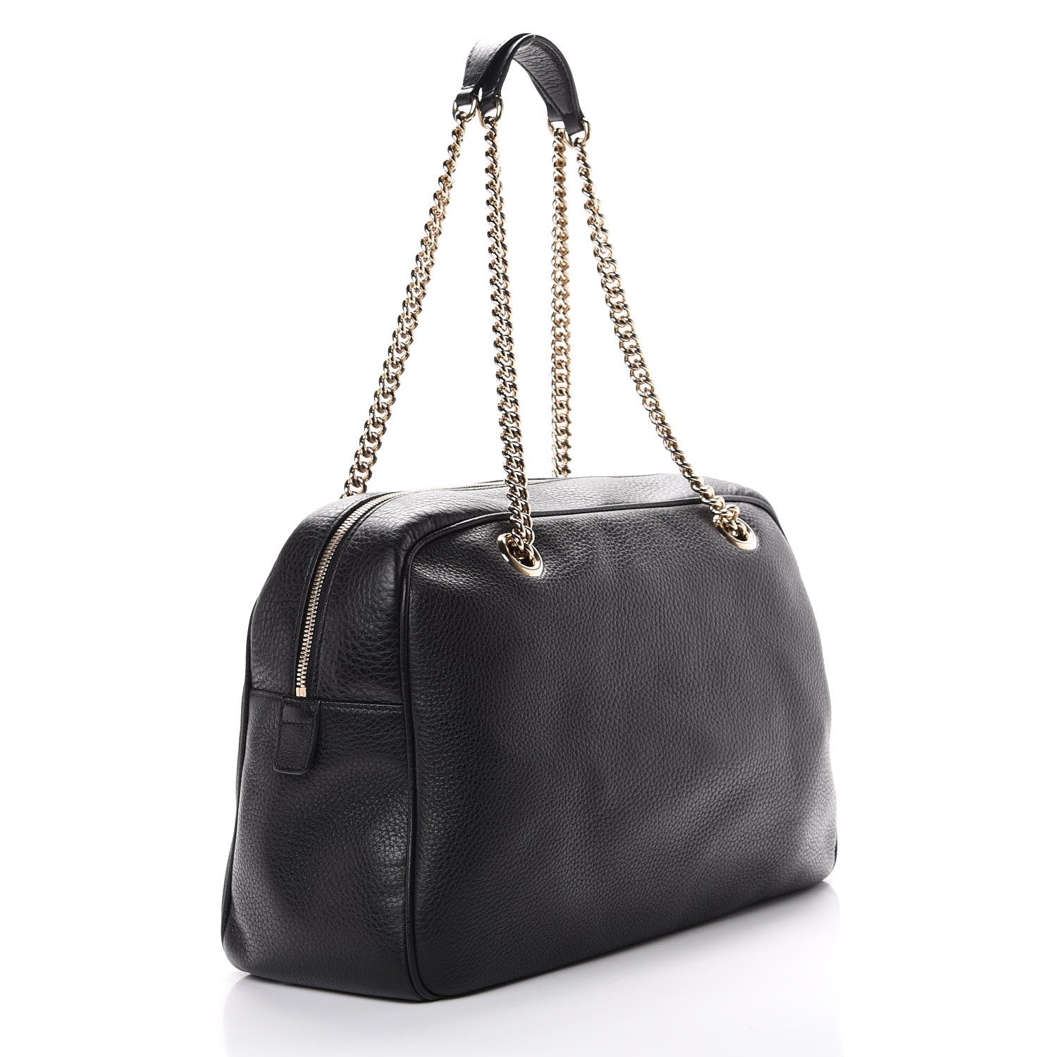 Gucci Pebbled Calfskin Medium Soho Bowler Black 2 of 10