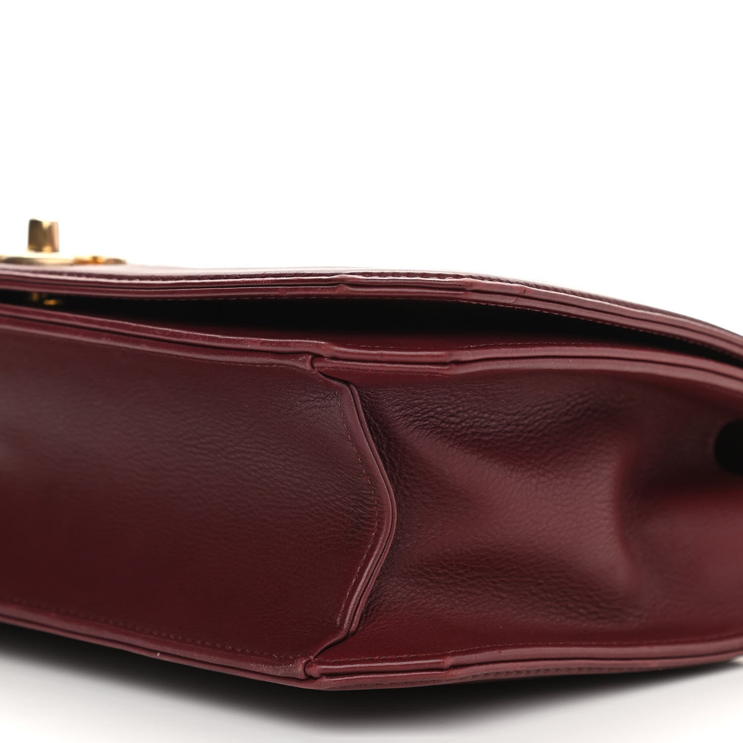 Chanel Calfskin Quilted Large Flap Bag Burgundy 10 of 11