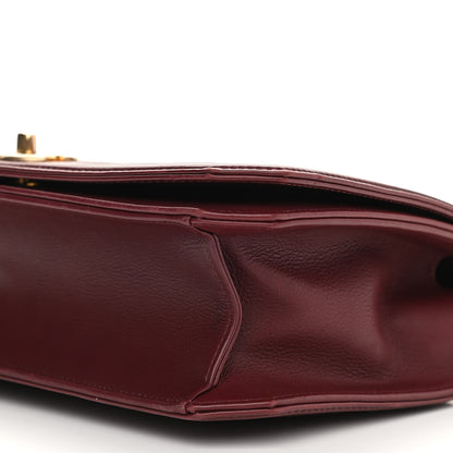 Chanel Calfskin Quilted Large Flap Bag Burgundy 10 of 11
