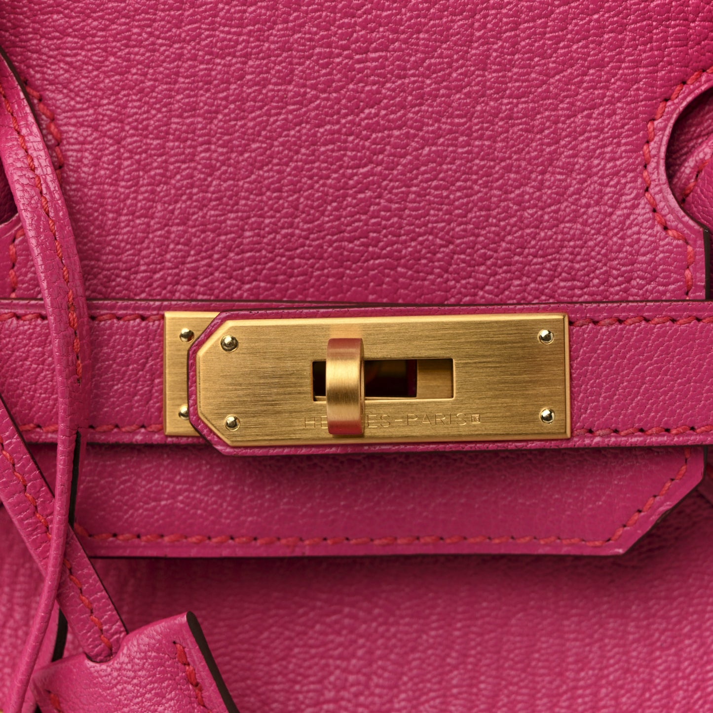 Chevre Mysore Birkin 30 Rose Shocking