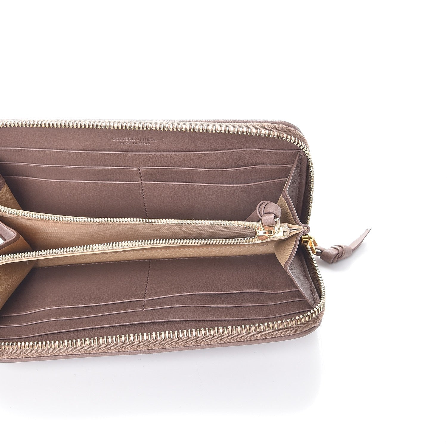 Bottega Veneta Nappa Intrecciato Zip Around Wallet Elephant 5 of 9