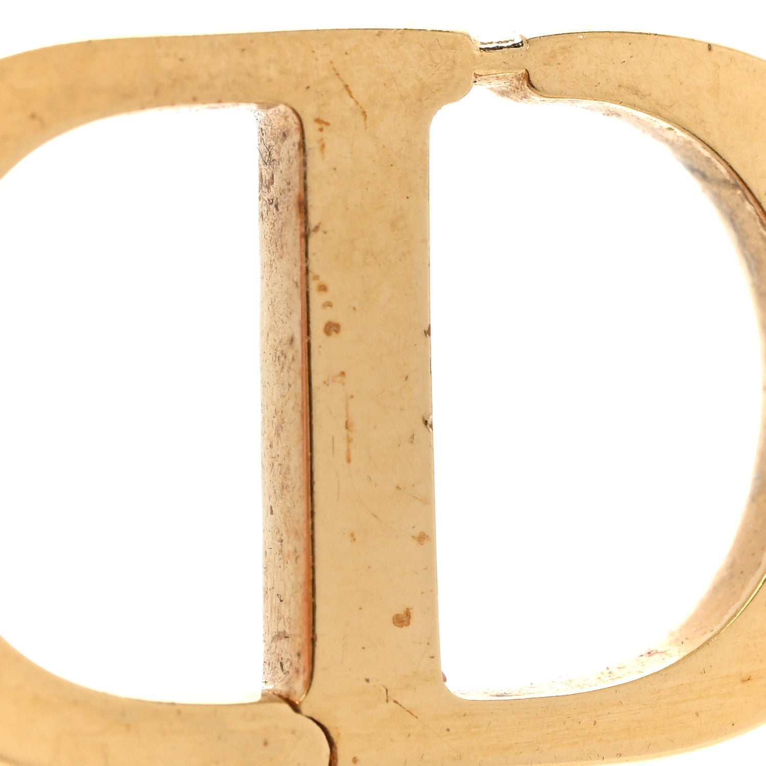 Christian Dior Crystal 30 Montaigne Earrings Gold 6 of 7