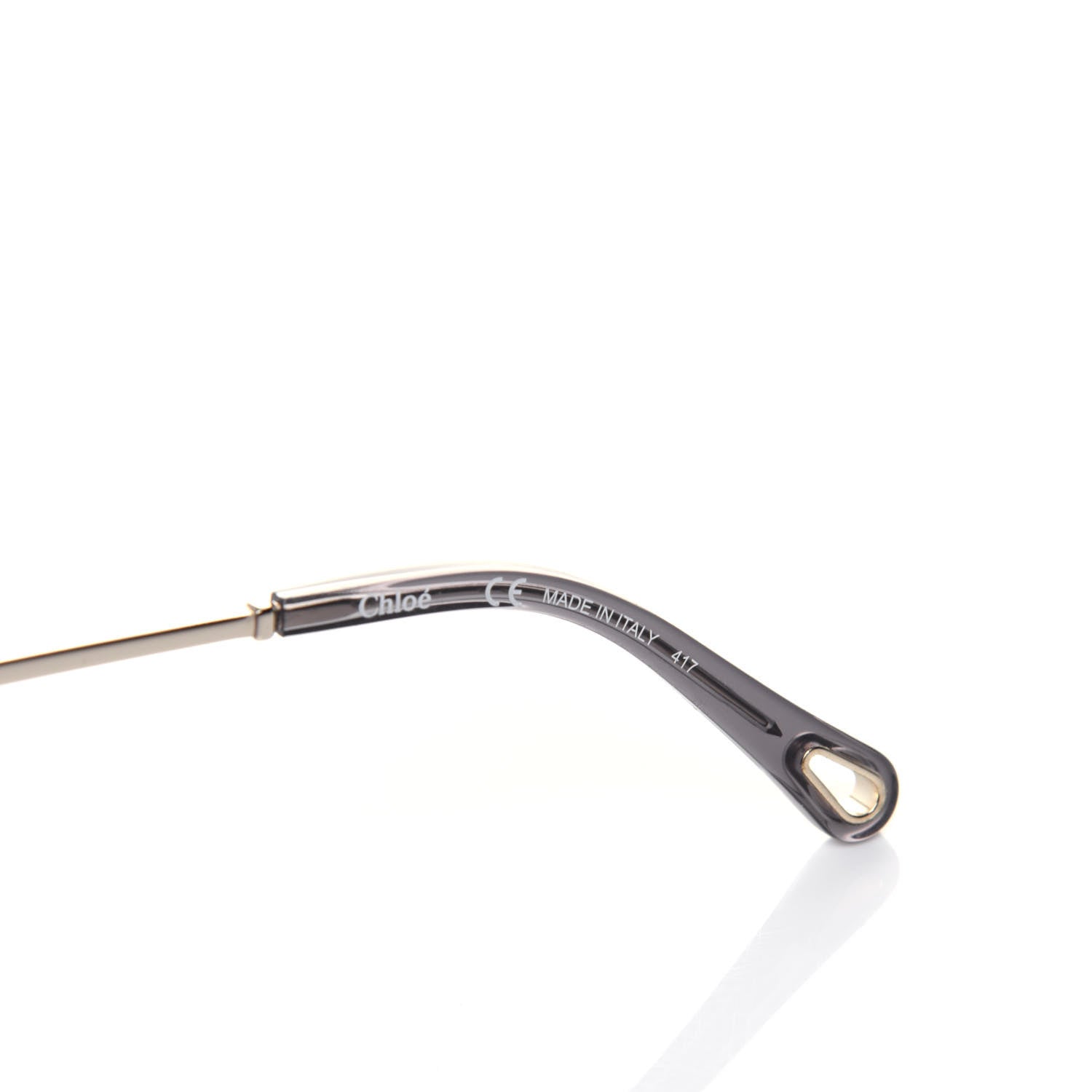 Chloe Oversized Round Carlina Sunglasses CE114SD Gold Grey Metallic 6 of 7