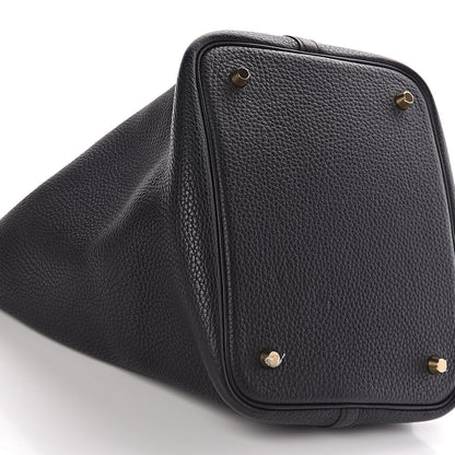 Hermes Taurillon Clemence Picotin Lock 22 MM Black 8 of 10